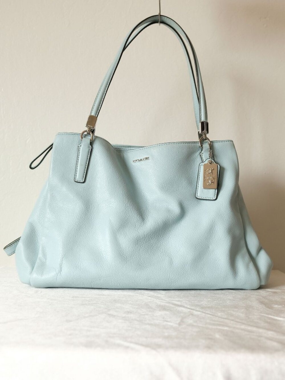 Coach Madison Cafe Carryall, Leather, pastel seafoam, Fair